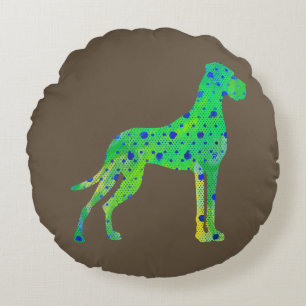 Rund Modern Große-Dane-Hundekissen Rundes Kissen