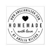 Rund moderne, kühne Website hausgemacht mit Liebe Permastempel (Design)