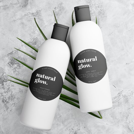 Rund modernes Kosmetisches Flaschenetiksiegel Runder Aufkleber