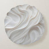 Rund modernes weißes Marmorgewand dekoratives Kiss Rundes Kissen (Rückseite)