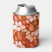 Rund neunfache Formen wie Samen, Korallenfarben un Dosenkühler (Kanne Vorderseite)