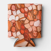 Rund neunfache Formen wie Samen, Korallenfarben un Dosenkühler (Vorderseite)