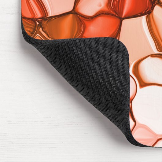 Rund neunfache Formen wie Samen, Korallenfarben un Mousepad (Ecke)