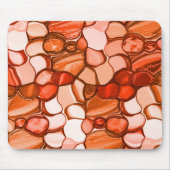 Rund neunfache Formen wie Samen, Korallenfarben un Mousepad (Vorne)
