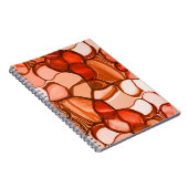 Rund neunfache Formen wie Samen, Korallenfarben un Notizblock (Rechte Seite)