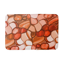 Rund neunfache Formen wie Samen, rötliche Korallen