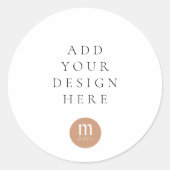 RUND ODER PLATZ RUNDER AUFKLEBER (Vorderseite)