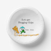 Rund-Papier-Plättchen Froster Chips Pilz Pappteller (Vorderseite)