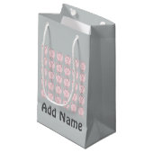 Rund-Pink-Muster Kleine Geschenktüte (Vorderseite Schrägansicht)