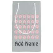 Rund-Pink-Muster Kleine Geschenktüte (Vorderseite)