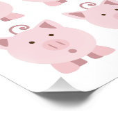 Rund-Pink-Muster Poster (Ecke)