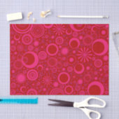 Rund-Pink-Rot-GEWEBE-FEHLERPAPIER Seidenpapier (Handwerk)