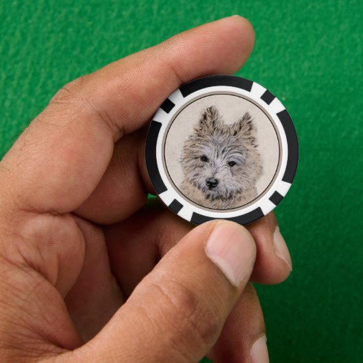 rund pokerchips (Hand)