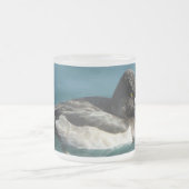 Rund ringhaltiges Schwarz-Weiß-Duck-Foto Mattglastasse (Mittel)