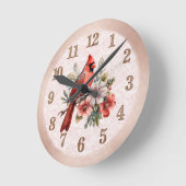 Rund rote Kardinaluhr Runde Wanduhr (Winkel)