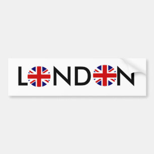Rund, rund, LONDON Autoaufkleber