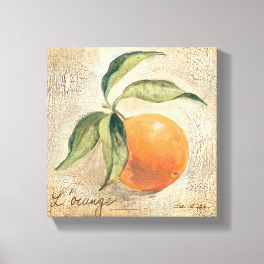 Rund Shiny Orange Frucht Leinwanddruck (Vorderseite)