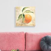 Rund Shiny Orange Frucht Leinwanddruck (Insitu (Wohnzimmer))