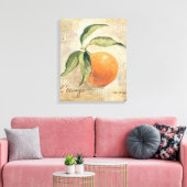 Rund Shiny Orange Frucht Leinwanddruck (Insitu (Wohnzimmer))