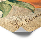 Rund Shiny Orange Frucht Poster (Ecke)