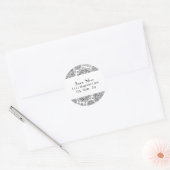 Rund Silver Flame Address Labels Runder Aufkleber (Umschlag)