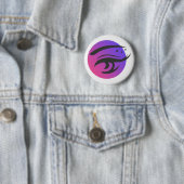 Rund-Taste für das Rock-Logo von Eye Lashes Makeus Button (Beispiel)
