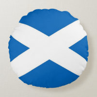 Rund-Throw-Pillow mit Flagge Schottlands, Vereinig