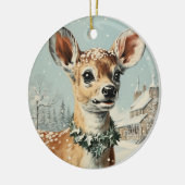 Rund trendy Layers, Xmas Keramik Ornament (Links)