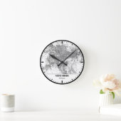 Rund Uhr Addis Ababa Clock City Linienkunst (Zuhause)