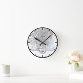 Rund Uhr Kampala Clock City Line Art (Zuhause)