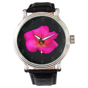 Rund Uhr Rose zeigt mit Filzstiften