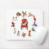Rund um Alice durch das aussehende Glas Mousepad (Mit Mouse)