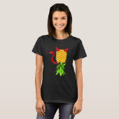 Rund um Ananas Swinger Damen T-Shirt (Vorne ganz)