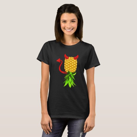 Rund um Ananas Swinger Damen T-Shirt (Vorne ganz)