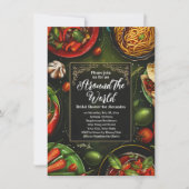 Rund um das Brautparty Mittag-Abendessen Einladung (Vorderseite)