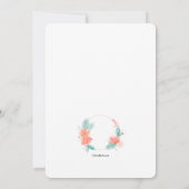 Rund um das Clock-Brautparty Einladung (Rückseite)