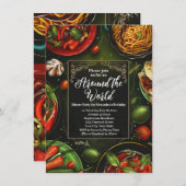 Rund um das Dinner Party - Verkostung Tour Einladung (Vorne/Hinten)