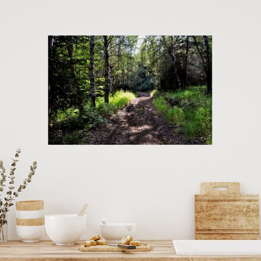 Rund um das Ecke Poster (Küche)