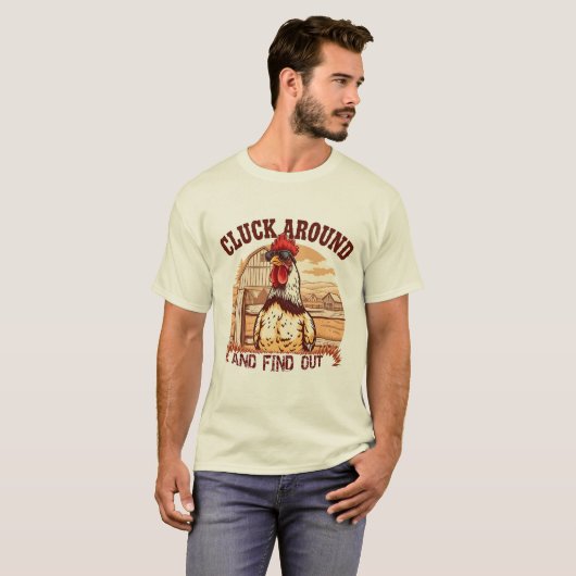 Rund um das Funny Country Hühnchen Shirt. T-Shirt (Vorne ganz)