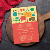 Rund um das Haus Bridal Dusche Einladung