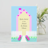 Rund um das Haus Einladung zur Brautdusche — Haus (Stehend Vorderseite)