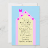 Rund um das Haus Einladung zur Brautdusche — Haus (Rückseite)