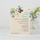 Rund um das Haus Paare Polterabend Einladung (Stehend Vorderseite)