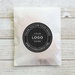 Rund um das Logo für "Schwarze Unternehmen" Runder Aufkleber