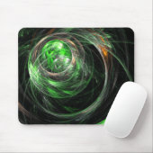 Rund um das Mousepad der grünen Abstrakten Kunst (Mit Mouse)