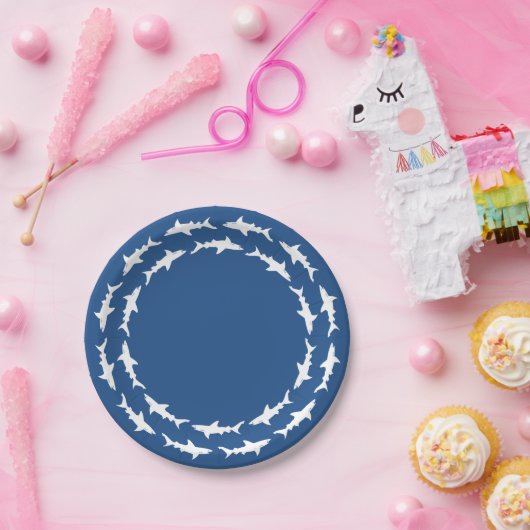 Rund um das Party White Sharks Beach Happy Hour Pappteller (Party)