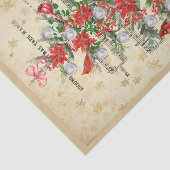 Rund um das Weihnachtsbaumzettel Seidenpapier (Ausschnitt)