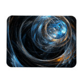 Rund um das World Abstrakt Art Premium Magnet (Horizontal)