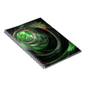 Rund um das World Green Abstrakt Art Notebook Notizblock (Rechte Seite)
