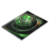 Rund um das World Green Abstrakt Art Notebook Notizblock (Linke Seite)